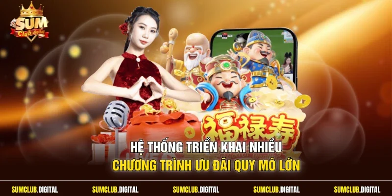 Hệ thống triển khai nhiều chương trình ưu đãi quy mô lớn